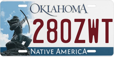 OK license plate 280ZWT