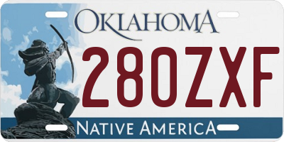 OK license plate 280ZXF