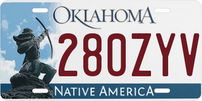 OK license plate 280ZYV