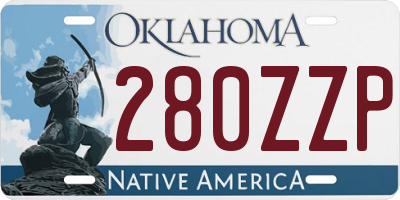 OK license plate 280ZZP