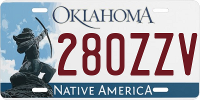 OK license plate 280ZZV