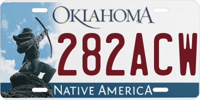 OK license plate 282ACW