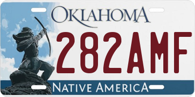 OK license plate 282AMF