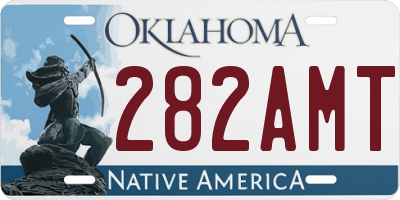 OK license plate 282AMT