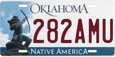 OK license plate 282AMU