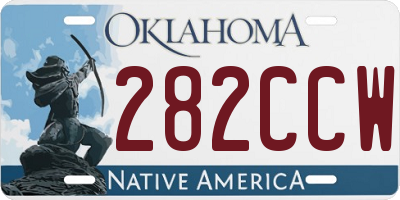OK license plate 282CCW