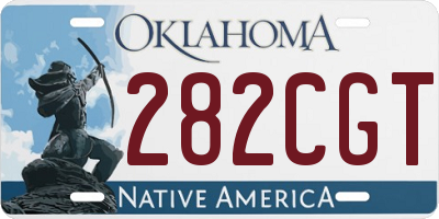OK license plate 282CGT