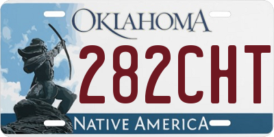 OK license plate 282CHT