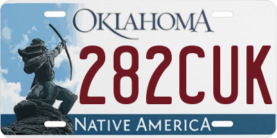 OK license plate 282CUK