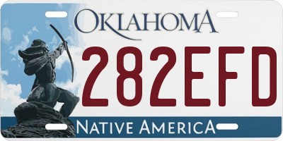 OK license plate 282EFD