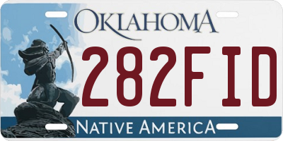 OK license plate 282FID