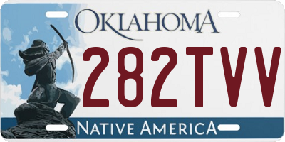 OK license plate 282TVV