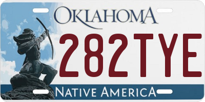 OK license plate 282TYE