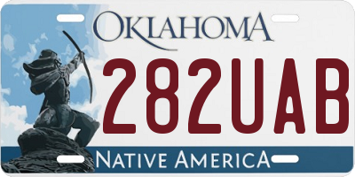 OK license plate 282UAB