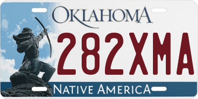 OK license plate 282XMA