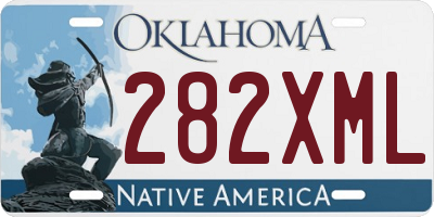 OK license plate 282XML