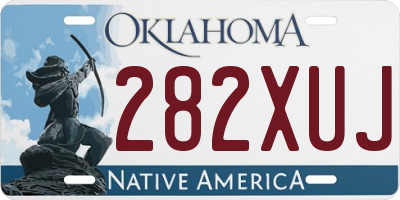 OK license plate 282XUJ