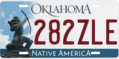 OK license plate 282ZLE