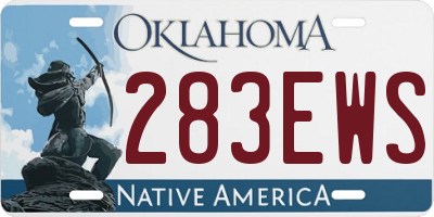 OK license plate 283EWS
