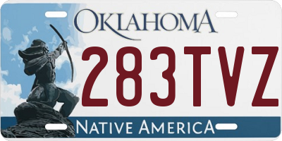 OK license plate 283TVZ