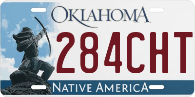 OK license plate 284CHT