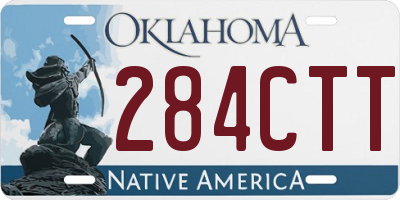 OK license plate 284CTT