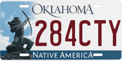 OK license plate 284CTY