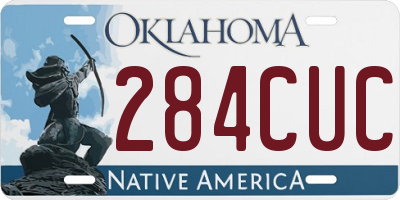 OK license plate 284CUC