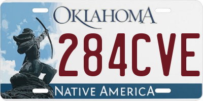 OK license plate 284CVE