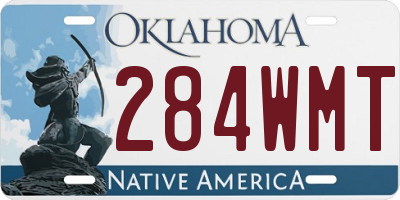 OK license plate 284WMT