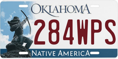 OK license plate 284WPS