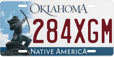 OK license plate 284XGM