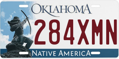OK license plate 284XMN