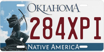 OK license plate 284XPI