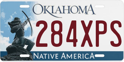 OK license plate 284XPS