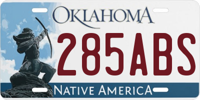 OK license plate 285ABS