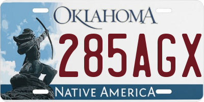 OK license plate 285AGX