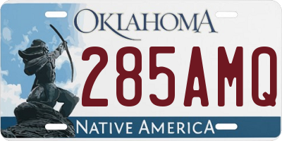 OK license plate 285AMQ