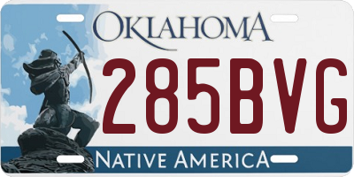 OK license plate 285BVG