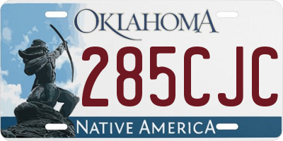OK license plate 285CJC