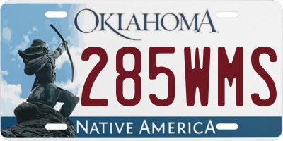 OK license plate 285WMS