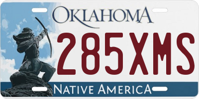 OK license plate 285XMS