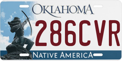 OK license plate 286CVR