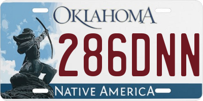 OK license plate 286DNN