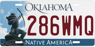OK license plate 286WMQ