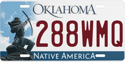 OK license plate 288WMQ