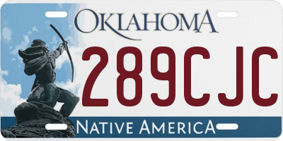OK license plate 289CJC