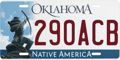 OK license plate 290ACB