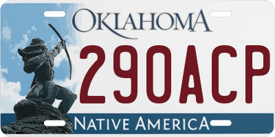 OK license plate 290ACP
