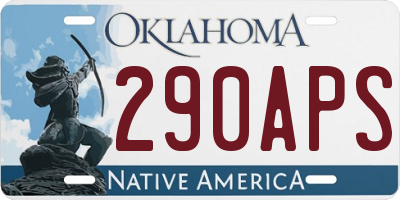 OK license plate 290APS